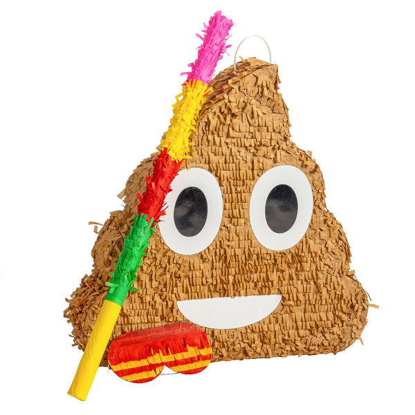 nicola spring Large Poop Emoji Pinata Party Set
