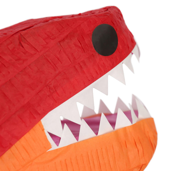 Nicola Spring Large T-Rex Pinata & Blindfold Set - Red
