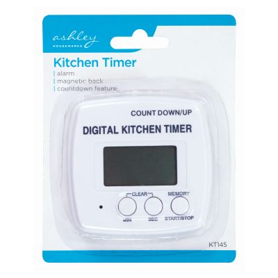nicola spring Magnetic Digital Kitchen Timer - White