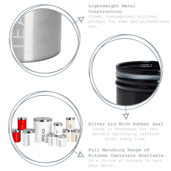 Nicola Spring Metal Bread Bin