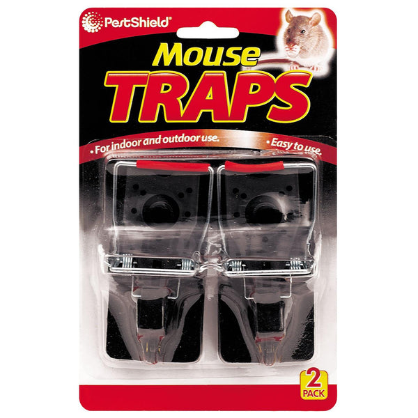 nicola spring Metal Mouse Traps - Black - Pack of 2
