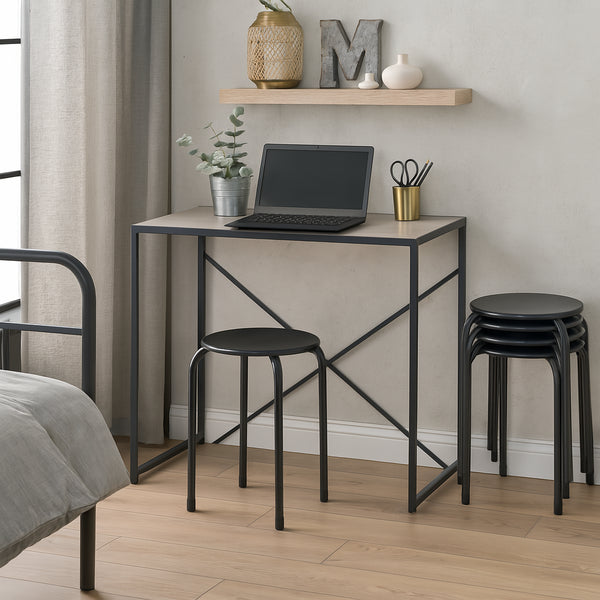 Nicola Spring Metal Stacking Stool