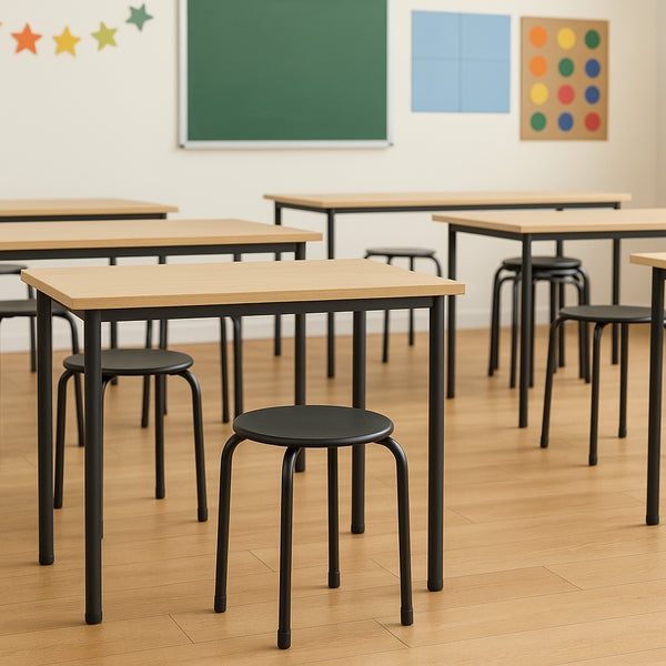 Nicola Spring Metal Stacking Stool