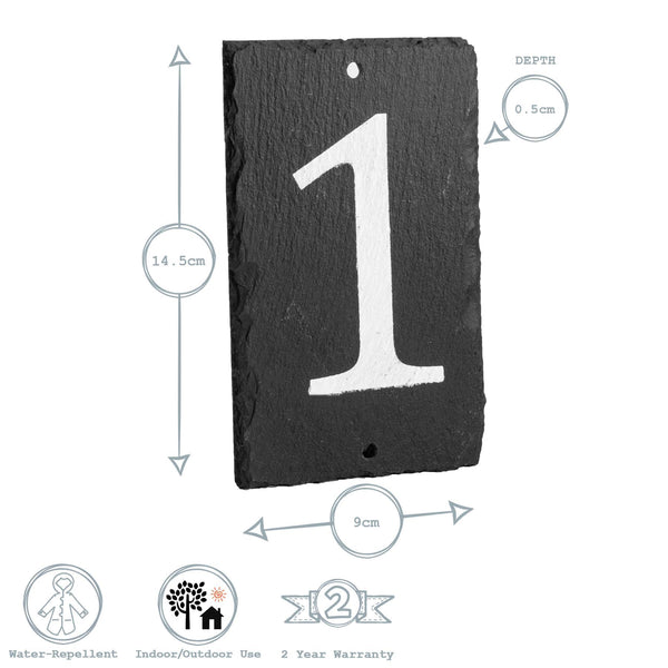Nicola Spring Number 1 Slate House Sign