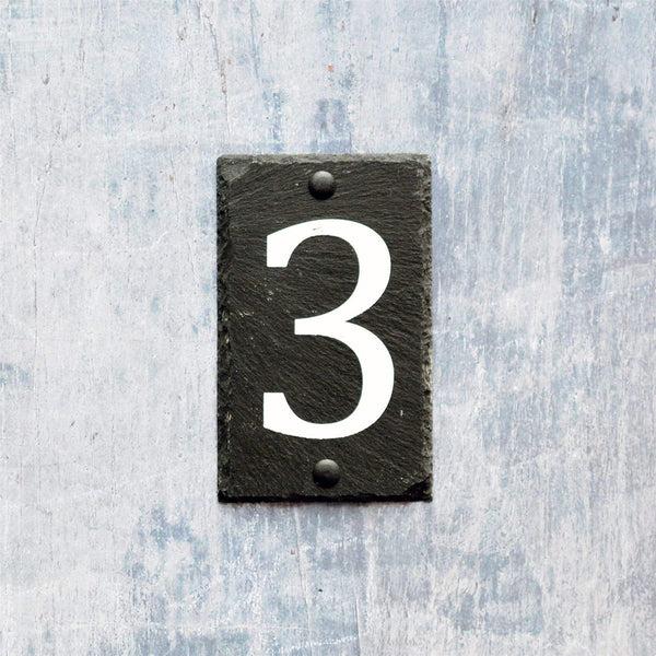 Nicola Spring Number 3 Slate House Sign