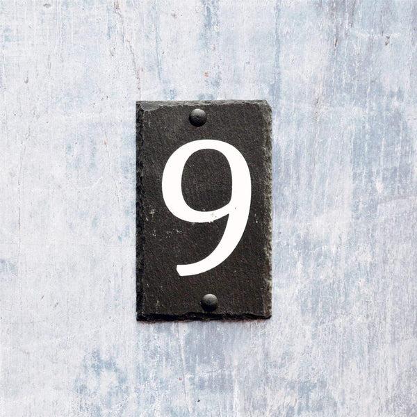 Nicola Spring Number 9 Slate House Sign