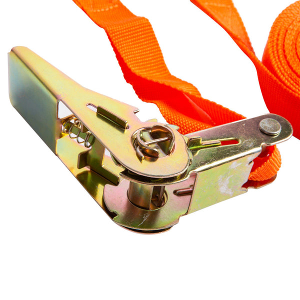 Nicola Spring Orange 9m Ratchet Tie Down Straps