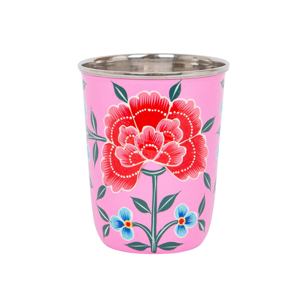 Nicola Spring Peony 300ml Hand-Painted Picnic Cup