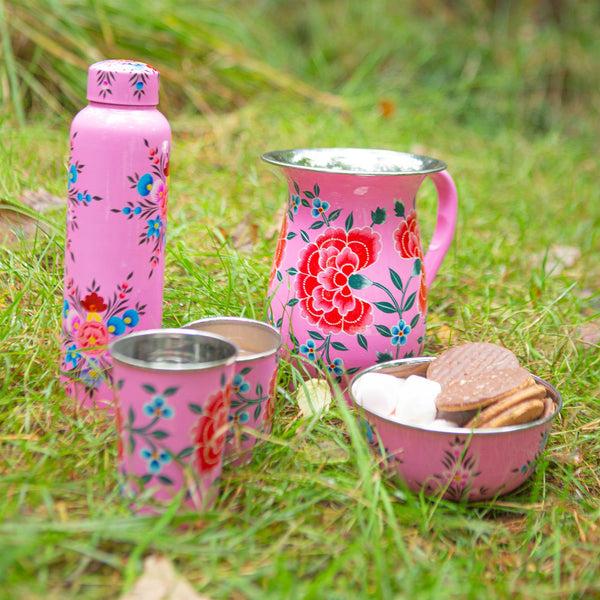 Nicola Spring Peony 300ml Hand-Painted Picnic Cup