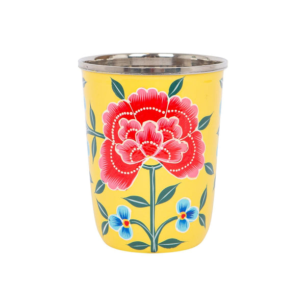 nicola spring Peony 300ml Hand-Painted Picnic Cup