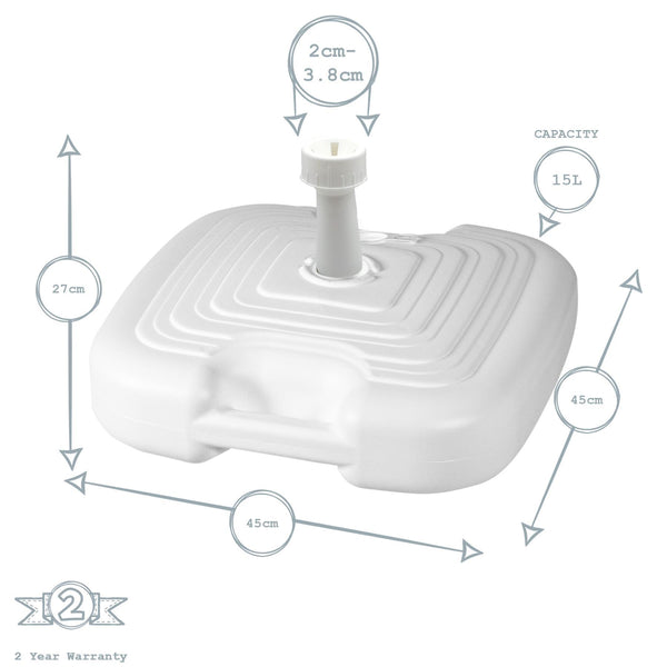 Nicola Spring Pie Refillable Parasol Base