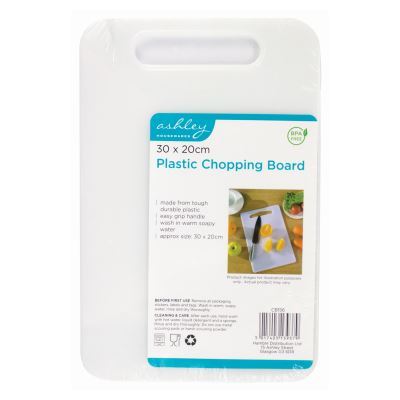 Nicola Spring Plastic Chopping Board - White