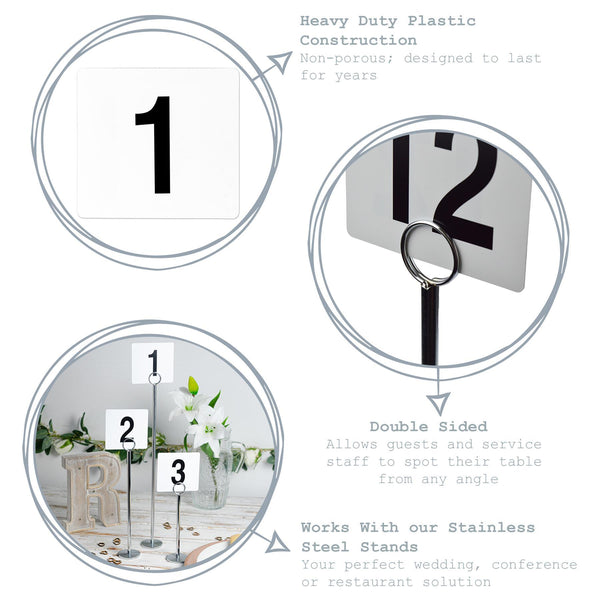 Nicola Spring Plastic Table Numbers - 1 To 100
