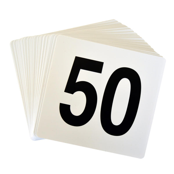 nicola spring Plastic Table Numbers - 1 to 50