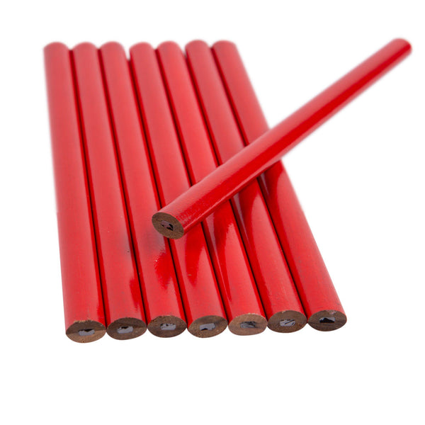 Nicola Spring Red Carpenters Pencils - Pack Of 8