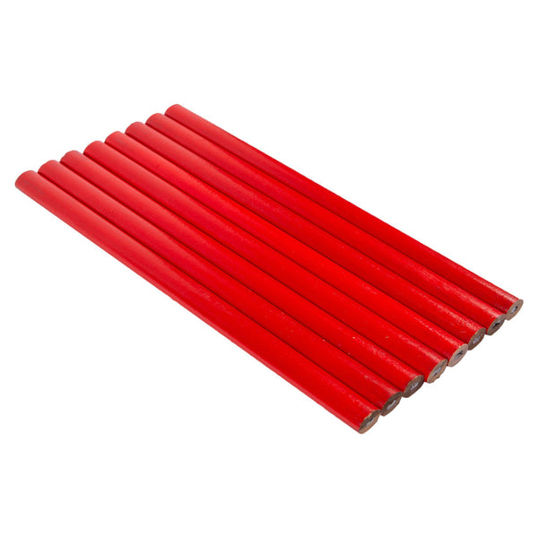 nicola spring Red Carpenters Pencils - Pack of 8