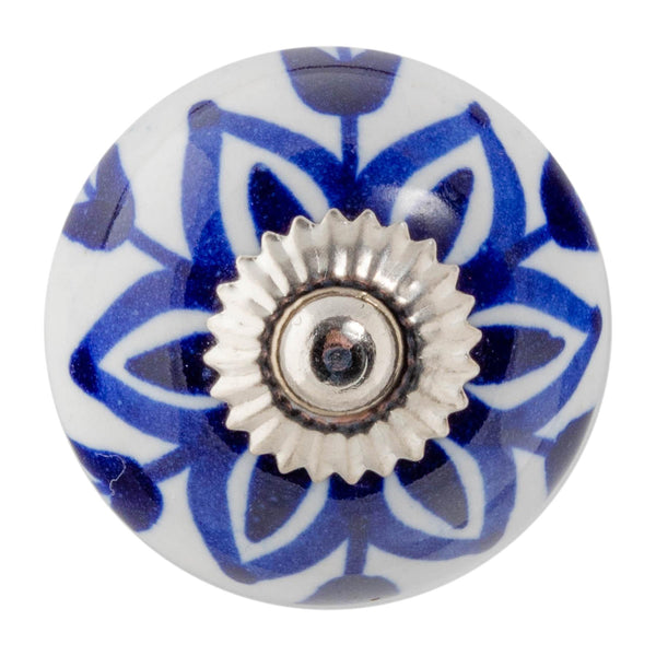 Nicola Spring Round Geometric Ceramic Cabinet Knob