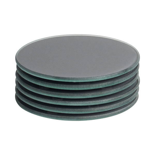 nicola spring Round Glass Coasters - Pack of Six