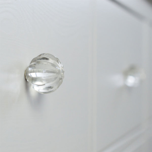 Nicola Spring Round Glass Door Knob