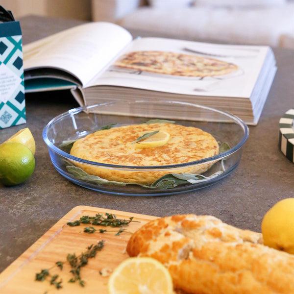 Nicola Spring Round Glass Oven Dish - 26cm X 26cm