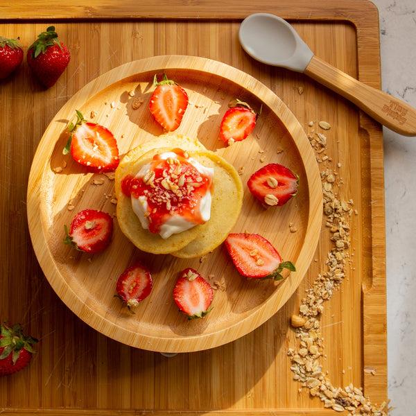 Nicola Spring Round Open Bamboo Suction Dinner Set