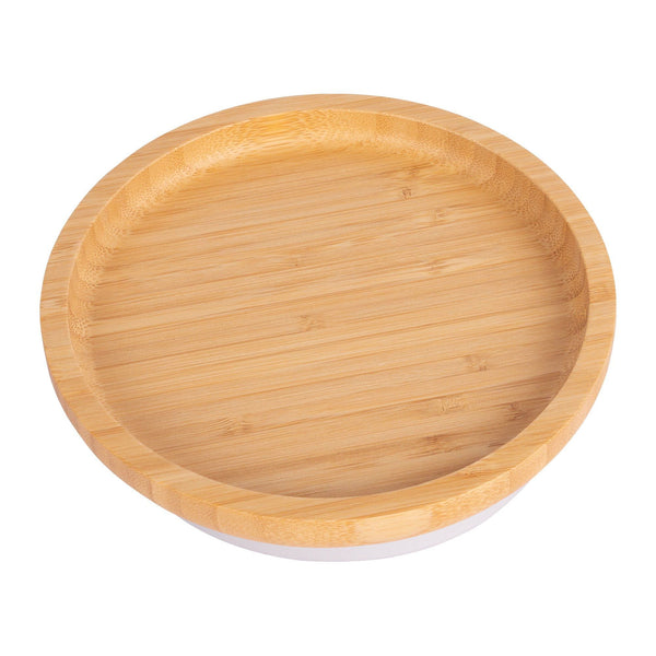 Nicola Spring Round Open Bamboo Suction Plate