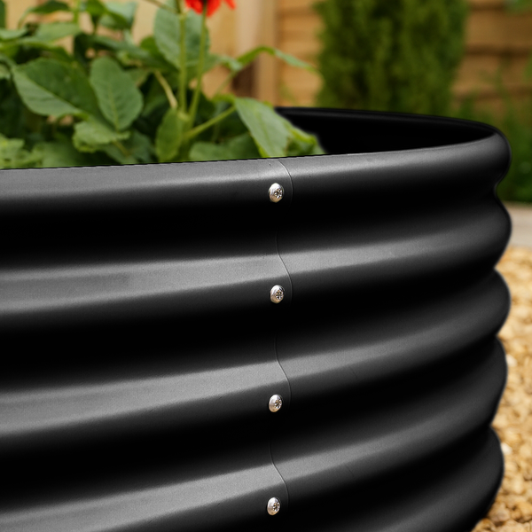 Nicola Spring Round Raised Garden Bed - 120cm X 45cm