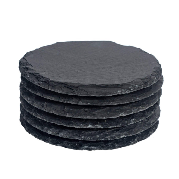 nicola spring Round Slate Coasters - Pack of 6