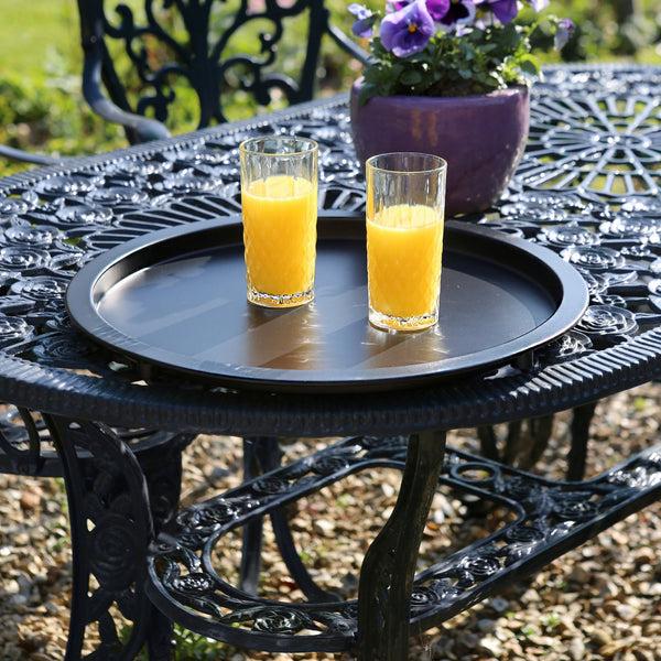Nicola Spring Round Steel Tray Table