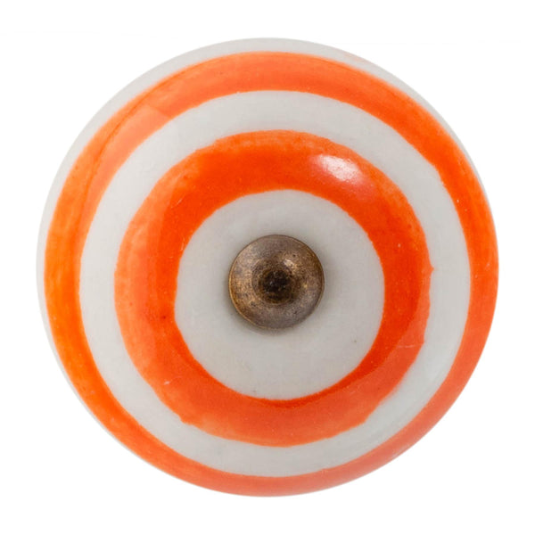 nicola spring Round Stripe Ceramic Cabinet Knob