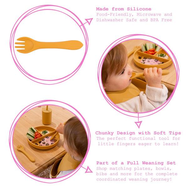 Nicola Spring Silicone Baby Weaning Fork