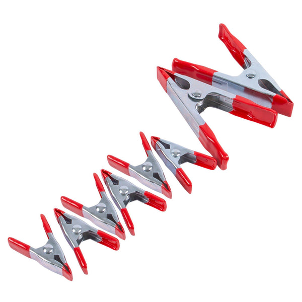 nicola spring Silver Metal Spring Clamps - Pack of 8