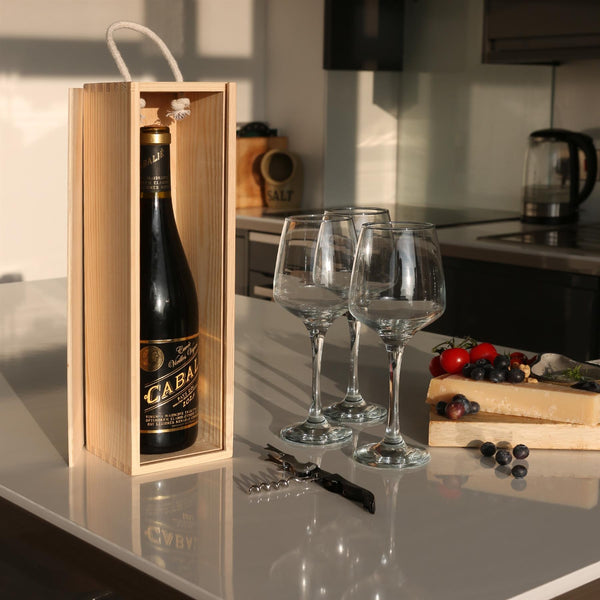 Nicola Spring Single Bottle Wooden Wine Box