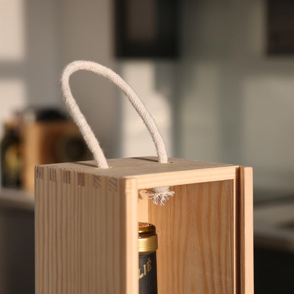 Nicola Spring Single Bottle Wooden Wine Box
