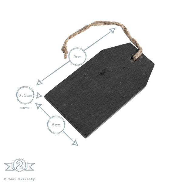 Nicola Spring Slate Hanging Tags - Pack Of Six