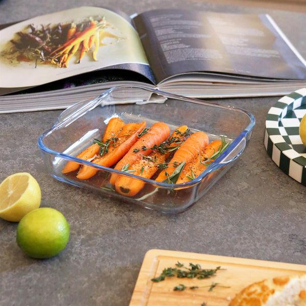 Nicola Spring Square Glass Oven Dish - 24cm X 21cm
