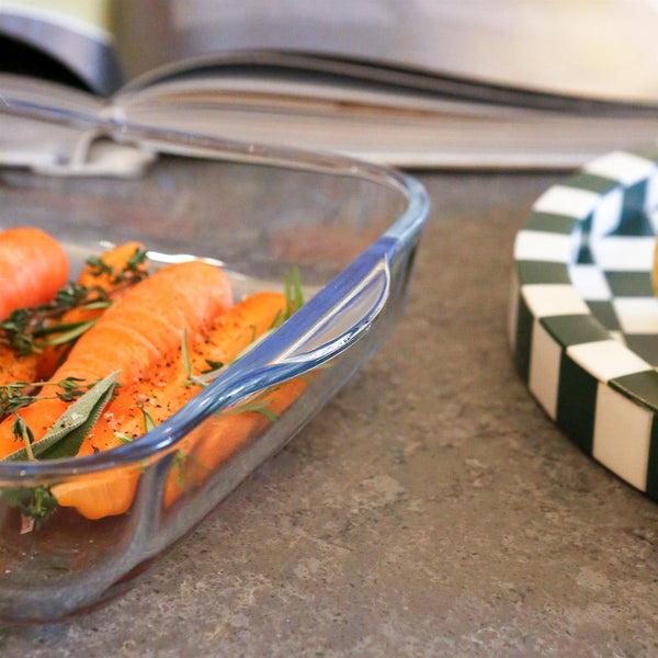 Nicola Spring Square Glass Oven Dish - 24cm X 21cm
