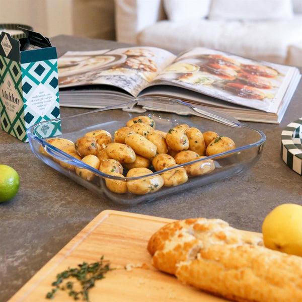 Nicola Spring Square Glass Oven Dish - 30cm X 27.5cm