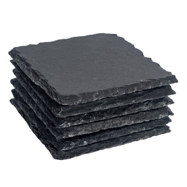 nicola spring Square Slate Coasters - Pack of 6