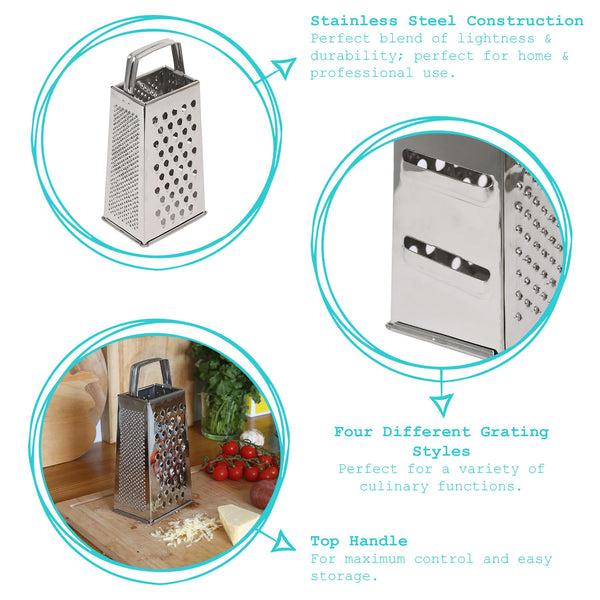 Nicola Spring Stainless Steel Box Grater