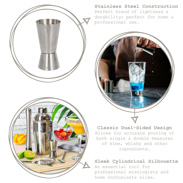 Nicola Spring Stainless Steel Jigger - 25/50ml