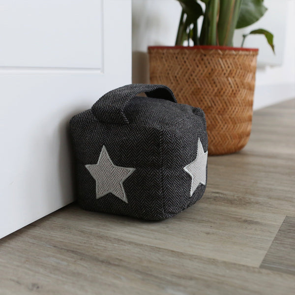 Nicola Spring Star Herringbone Door Stop