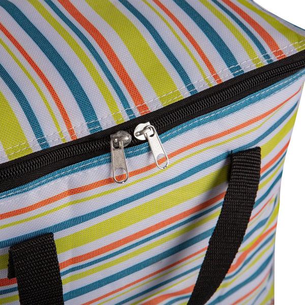 Nicola Spring Stripe 13.8L Insulated Cool Bag
