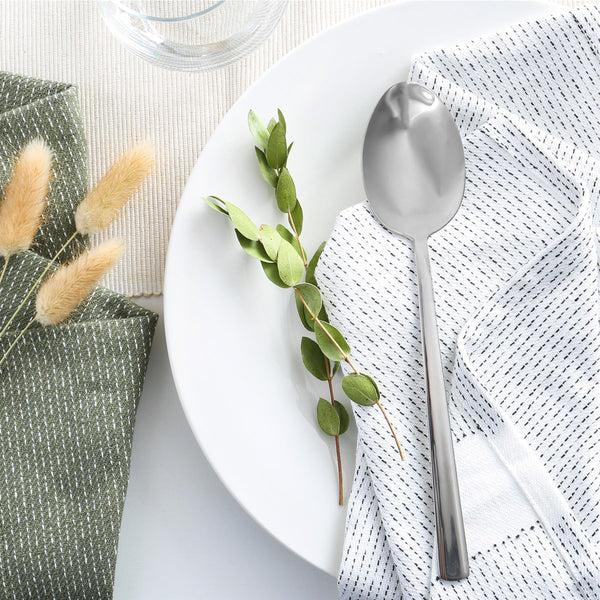 Nicola Spring Tondo Stainless Steel Dessert Spoons