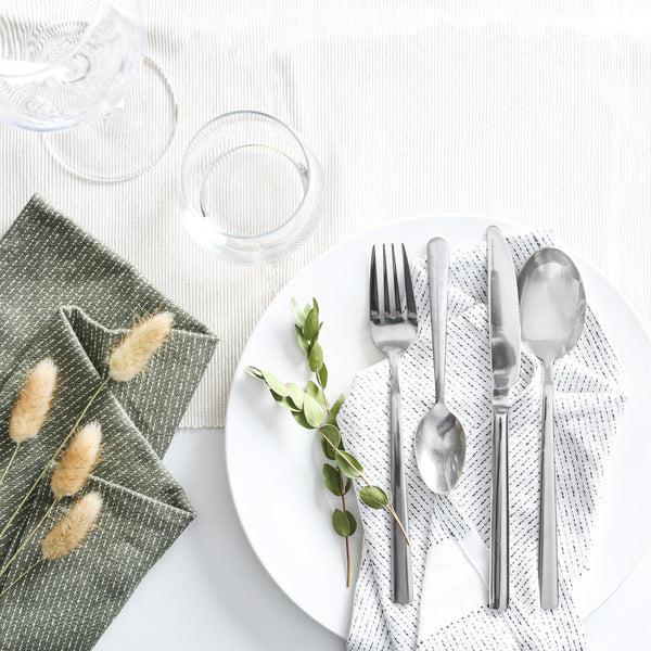 Nicola Spring Tondo Stainless Steel Dessert Spoons