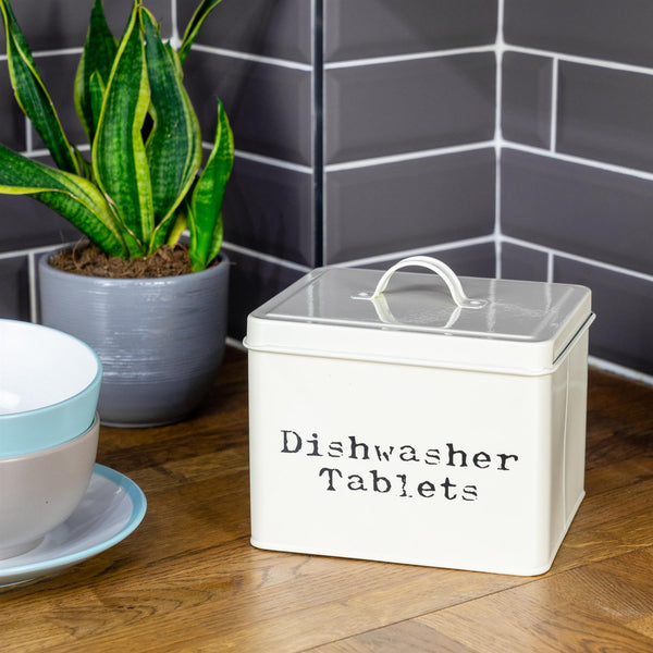 Nicola Spring Vintage Dishwasher Tablet Tin