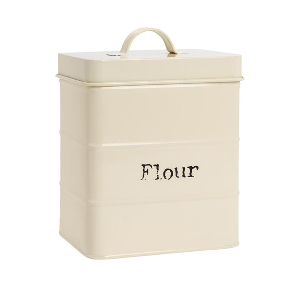 nicola spring Vintage Flour Tin - Cream