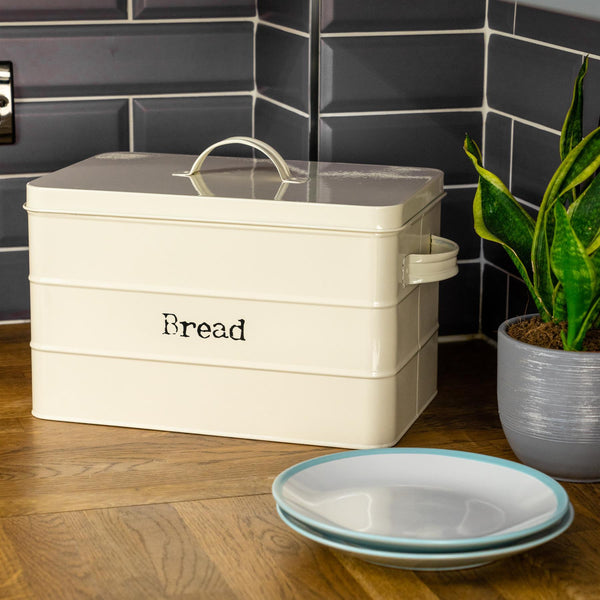 Nicola Spring Vintage Metal Bread Bin