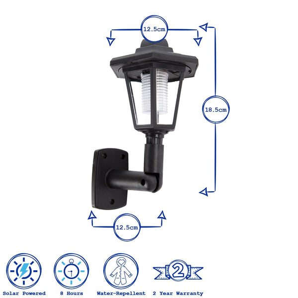 Nicola Spring Vintage Solar Wall Lantern
