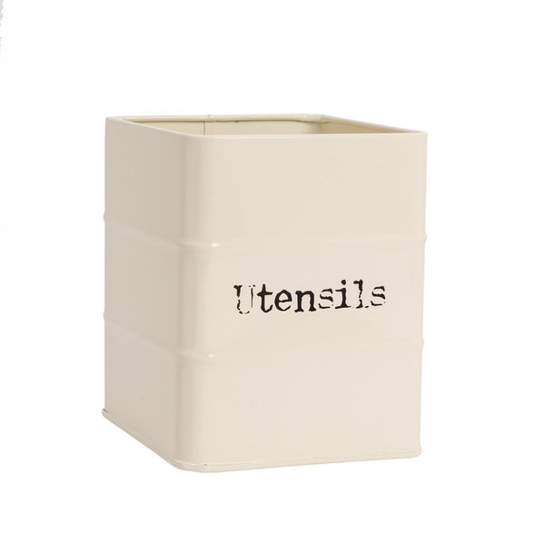 nicola spring Vintage Utensil Holder - Cream